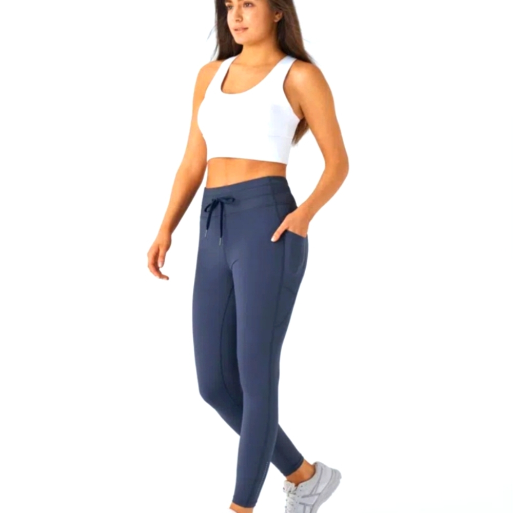 Women's Dusky Blue Athletic Leggings